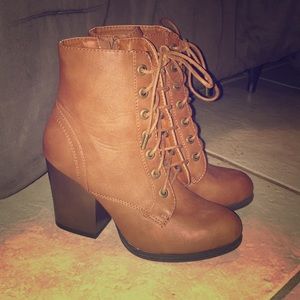 Brown booties! Cute with dresses!